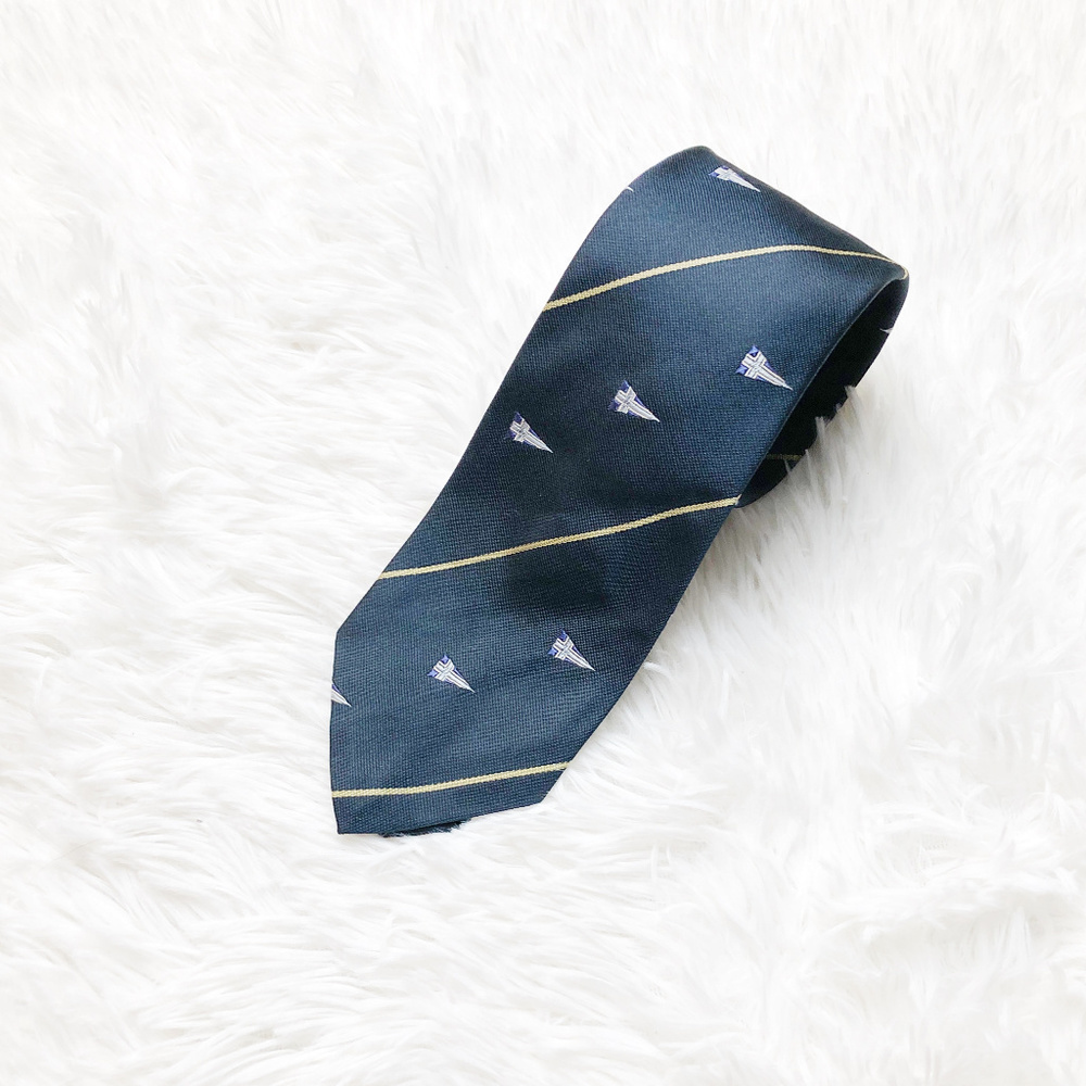 Polo Ralph Lauren Diagonal Stripe & Cross Tie EUC